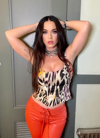 Katy Perry trae de regreso los pantalones muy a la moda Y2K