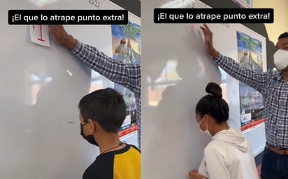 Maestro se vuelve viral por su particular método para dar puntos extras