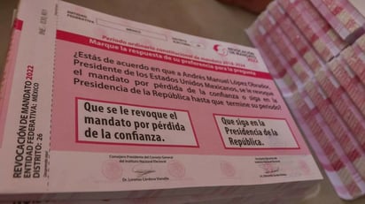 Roban en SLP más de 5 mil boletas para la consulta de Revocación de Mandato