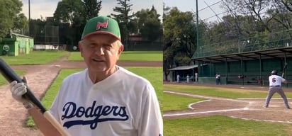 AMLO presume juego de beisbol con su secretario de la Defensa