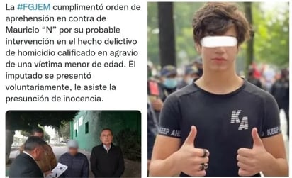 La fiscalía del Edomex detiene a Mauricio ‘N’, presunto asesino de Hugo