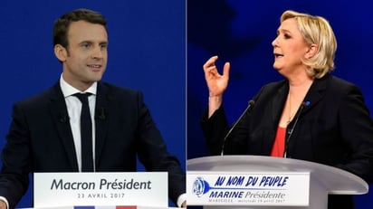 Alivio y esperanza en las fiestas electorales de Macron y Le Pen