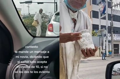 ‘Le doy dos pesos y te los avienta’: Hombre pide dinero, pero lanza monedas; solo acepta más de 10 pesos