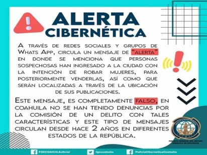 Fiscalía descarta que mujeres sean raptadas y vendidas en el norte de Coahuila