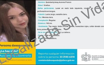 Encuentran a Quimberly Anay; era una de las mujeres halladas en Tonalá