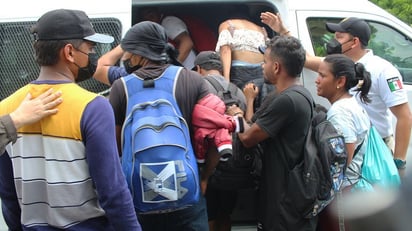 Quinta caravana migrante avanza seis horas y es disuelta en sureste de México