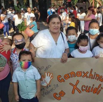 Con marcha en el Día del Niño, piden freno a la violencia infantil