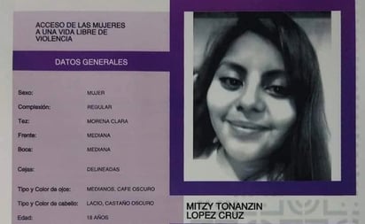 Mitzi pudo haberse ausentado voluntariamente: Fiscalía