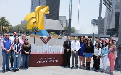 PAN CDMX coloca antimonumento en memoria de víctimas de la L12