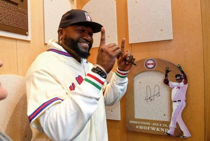 David Ortiz, emocionado en su primera visita a Cooperstown