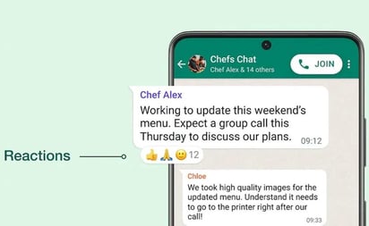 Reacciones llegan a WhatsApp: ¿Qué son y cómo utilizarlas?