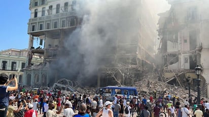 Fuerte explosión daña gravemente un hotel del centro de La Habana