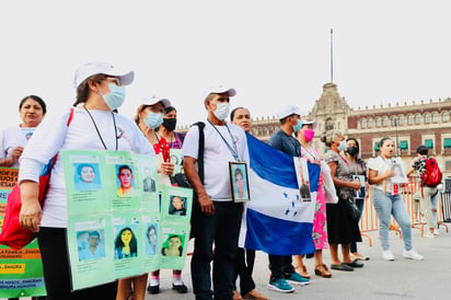 La caravana de madres centroamericanas se manifiesta en Ciudad de México