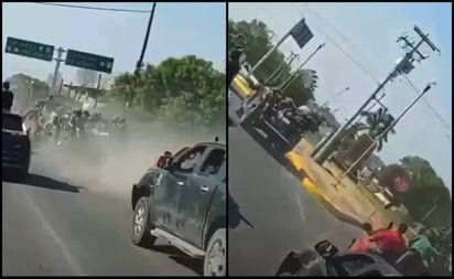 Grupo armado persigue a convoy militar en Nueva Italia