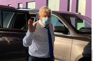 AMLO llega a Nuevo León para gira de trabajo por el estado