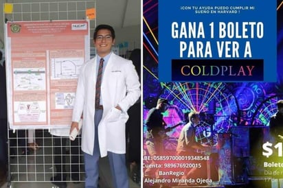 Estudiante que rifó boletos para Coldplay irá a estudiar a Harvard