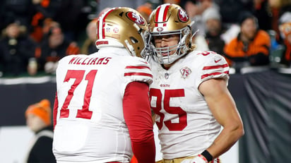 George Kittle, de 49ers, dice que Trent Williams es el mejor jugador de NFL