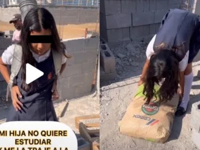 Albañil exhibe a su hija por dejar la escuela para ser influencer