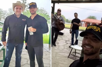 Maluma disfruta de comida campirana en Allende Nuevo León 