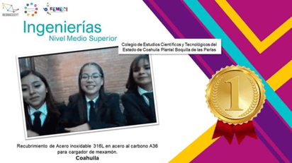 Gana CECyTEC Coahuila primer lugar en la Feria Mexicana de Ciencias