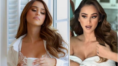 Yanet García le da la bienvenida a Junio en coqueta lencería rosa 