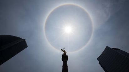 Halo solar sorprende a capitalinos, comparten fotos y videos en redes