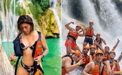 Atletas de Exatlón comparten fotos de su aventura en la Huasteca