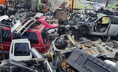 Aseguran toneladas de autopartes en inmueble de Cuajimalpa