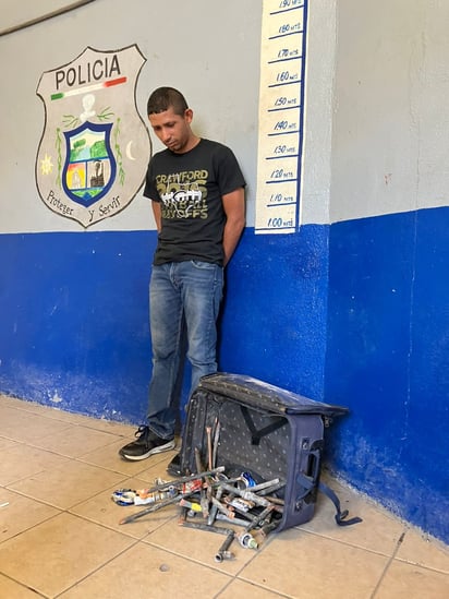 Comerciante ambulante roba tubería de cobre