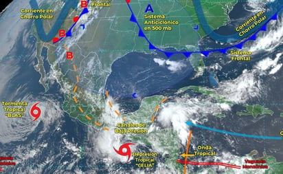 Provocará depresión tropical 'Celia' lluvias intensas en Oaxaca