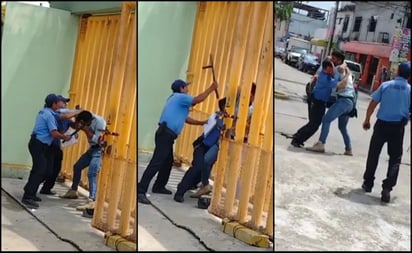 Dos guardias propinan golpiza con macana a alumno en Tabasco 