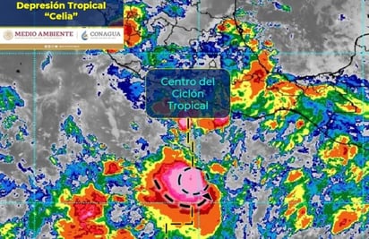 Depresión tropical 'Celia' se ubica al sur de Oaxaca