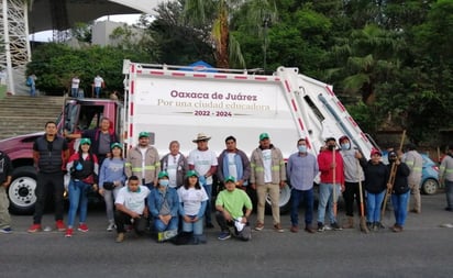 Previo a la Guelaguetza, hacen tequio en el Cerro del Fortín