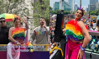 VIDEO: 'Fuera Kunno' Abuchean fuertemente a Kunno en plena marcha LGBT+: CDMX