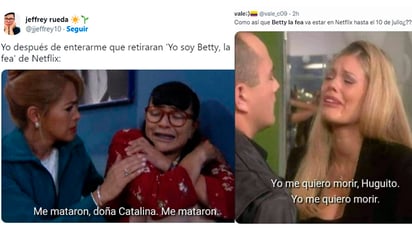 'Yo soy Betty, la fea', con memes piden que no salga de Netflix