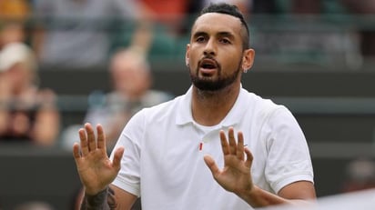 Kyrgios cierra Wimbledon con una multa de 3.000 dólares