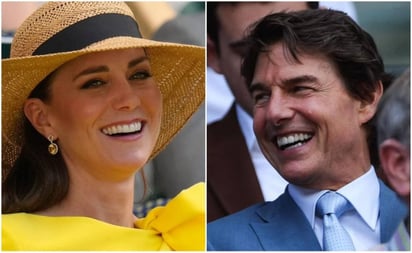 Tom Cruise, hipnotizado por la belleza de Kate Middleton en Wimbledon