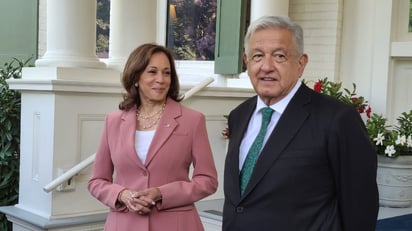 AMLO se reúne con Kamala Harris en gira por EU