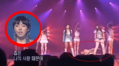 VIDEO. Joven le da un ataque de epilepsia en pleno show y sus compañeras la ignoran  : Sur Corea