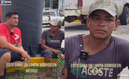 Limpiaparabrisas dice cuánto gana y se hace viral en TikTok