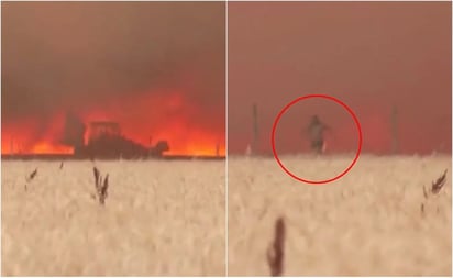 VIDEO. Hombre se salva de ser calcinado por un incendio en España; permanece en estado grave