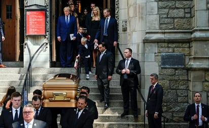 'Era la personalización del sueño americano', Donald Trump y sus hijos despiden a Ivana Trump en su funeral