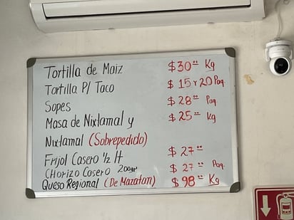 El kilo de tortillas a 30 pesos en Sonora