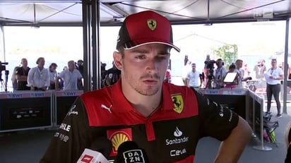 Charles Leclerc: 'Estoy muy decepcionado'