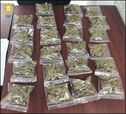 Detienen a hombre con marihuana, cuenta con 11 ingresos a la cárcel