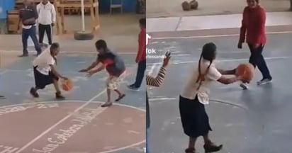 Abuelita impresiona en el básquetbol y se hace viral en TikTok