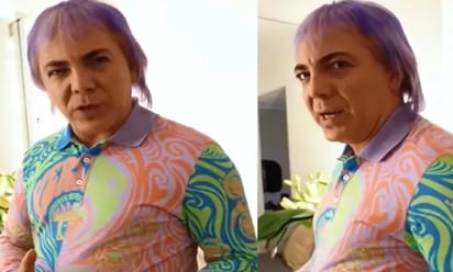 Cristian Castro cambia de look y le apuesta a los colores en reality argentino