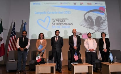 Lanzan campaña 'Corazón Azul' contra delito de trata de personas