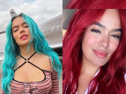 Karol G reescribe las tendencias en tintes de cabello con un rojo cereza