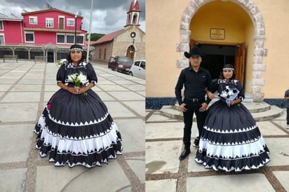 Quinceañera celebra con vestido inspirado en cultura rarámuri